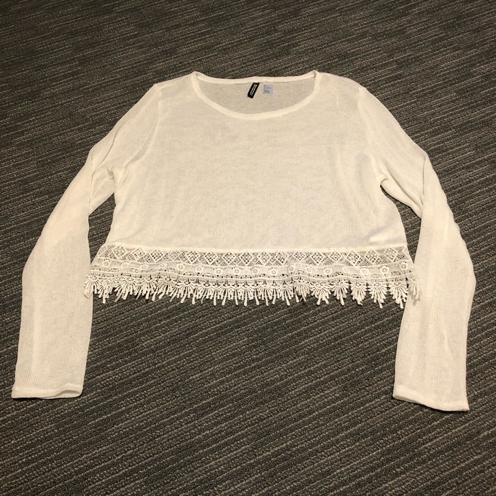 Women’s long sleeve crop top